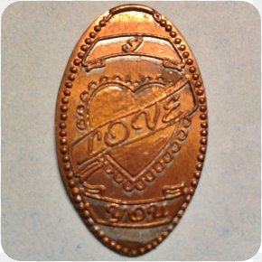 ALL COPPER Smashed Penny With Arrowhead Logo Philmont Scout Ranch 