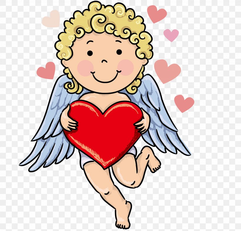 Angel Clip Art, PNG, 1848x1772px, Watercolor, Cartoon, Flower, Frame, Heart Download Free