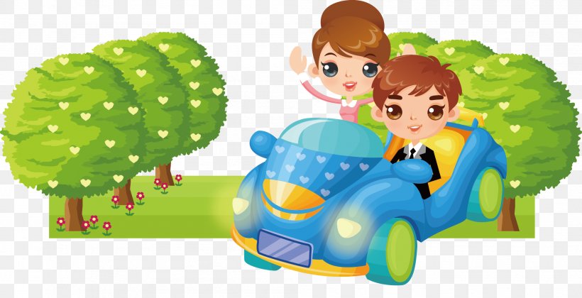 Cartoon Illustration, PNG, 1993x1022px, Cartoon, Art, Child, Couple, Fictional Character Download Free