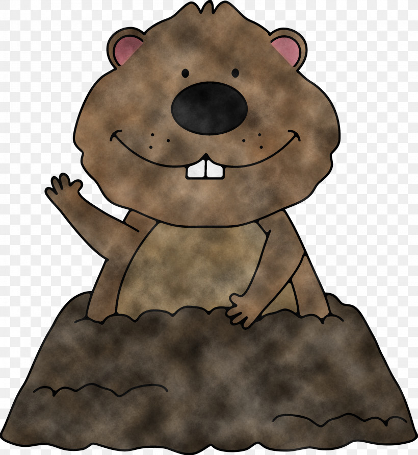Groundhog Day Happy Groundhog Day Groundhog, PNG, 2760x3000px, Groundhog Day, Animation, Bear, Beaver, Brown Download Free