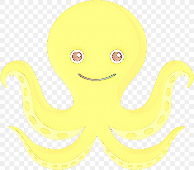 Octopus Yellow Cartoon Marine Invertebrates Line, PNG, 1648x1443px, Cartoon, Marine Invertebrates, Material Property, Octopus, Smile Download Free