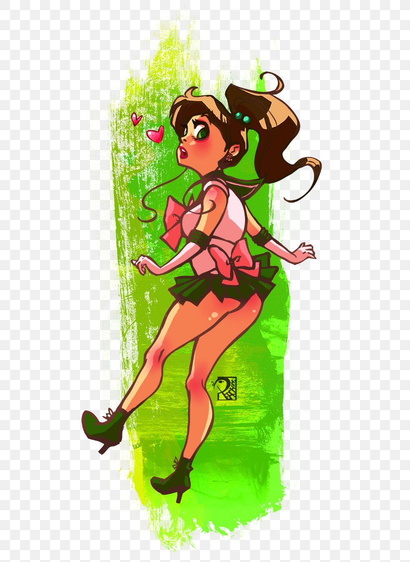 Sailor Jupiter Sailor Moon Sailor Venus Tuxedo Mask Art, PNG, 536x1124px, Watercolor, Cartoon, Flower, Frame, Heart Download Free