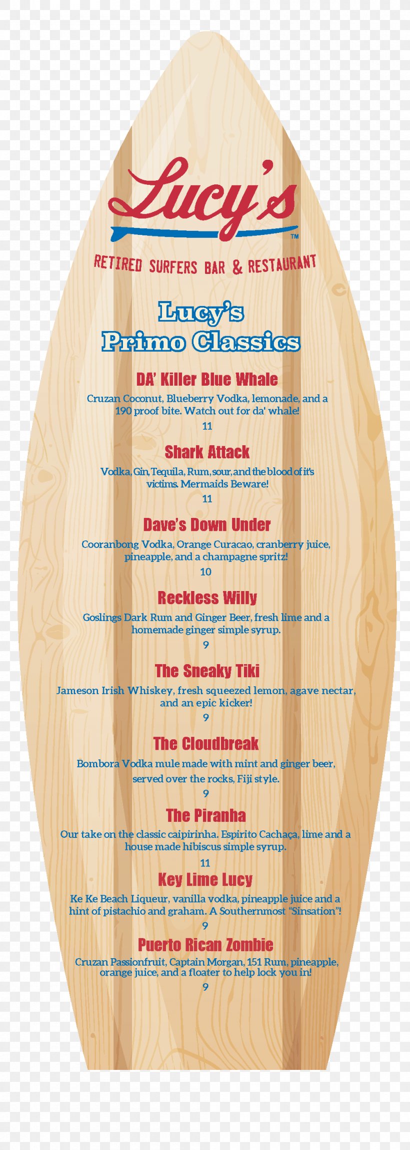 Lucy's Retired Surfers Bar & Restaurant Menu Drink, PNG, 1000x2800px, Restaurant, Bar, Best, Best Is Yet To Come, Brunch Download Free