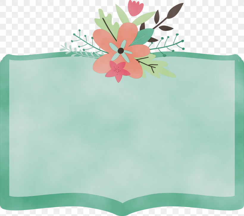 Rectangle Green Flower Petal, PNG, 3000x2659px, Flower Frame, Book Frame, Flower, Geometry, Green Download Free