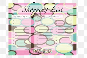 Dress - Shopping List Dress Party Paper PNG