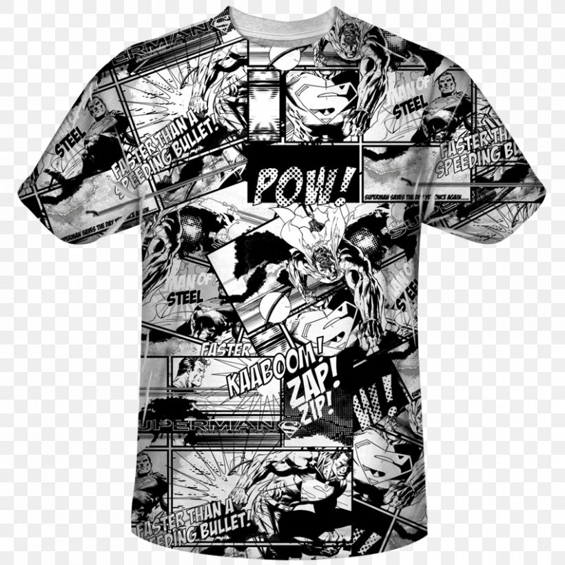 T-shirt Superman Batman Comic Book Comics, PNG, 850x850px, Tshirt, Active Shirt, All Over Print, Batman, Black Download Free