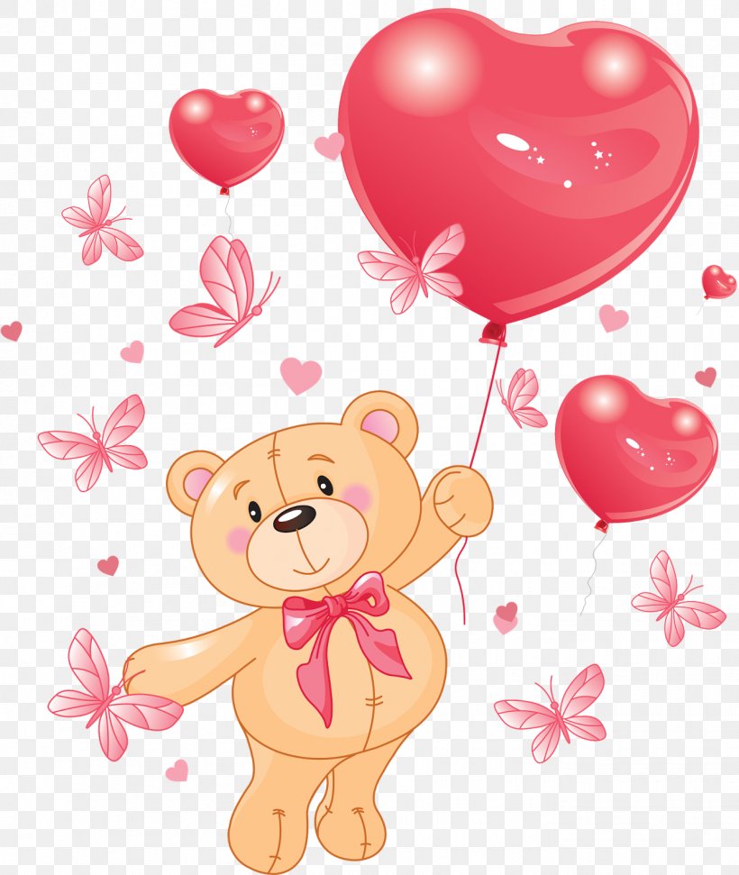 Bear Love Friendship Valentine's Day, PNG, 1350x1600px, Watercolor, Cartoon, Flower, Frame, Heart Download Free