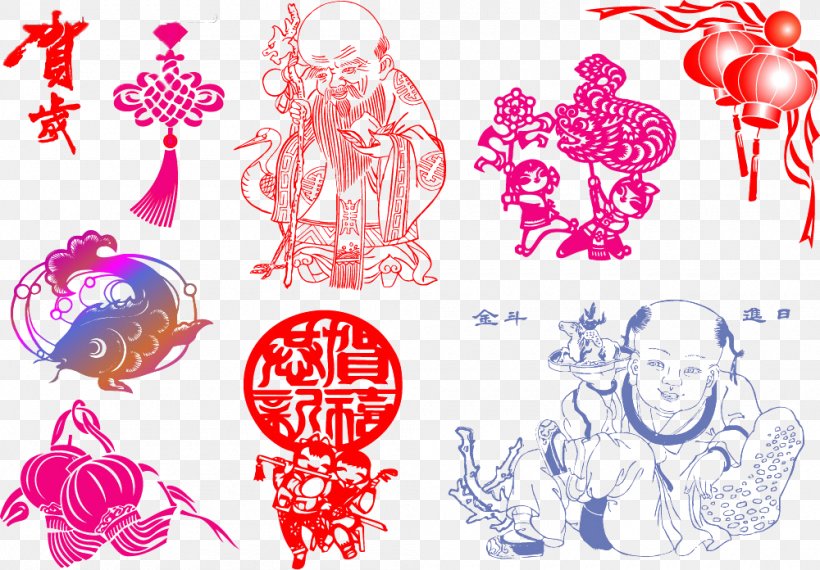 Chinese New Year Clip Art, PNG, 1000x696px, Chinese New Year, Art, Chinesischer Knoten, Flower, Lantern Download Free