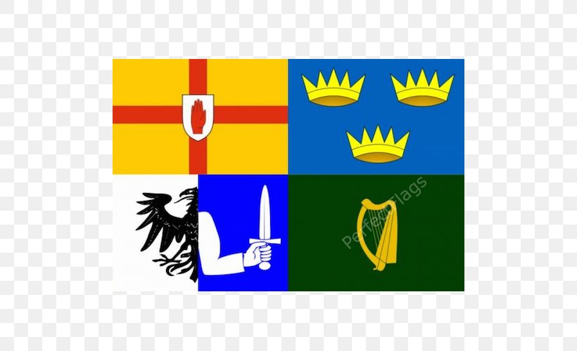 Connacht Four Provinces Flag Of Ireland Flag Of Northern Ireland, PNG, 500x500px, Connacht, Brand, Flag, Flag Of Anglesey, Flag Of Ireland Download Free