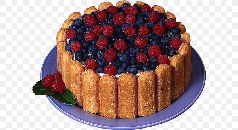 Ladyfinger Chocolate Cake Charlotte Raspberry, PNG, 600x448px, Ladyfinger, Berry, Birthday, Birthday Cake, Blueberry Download Free