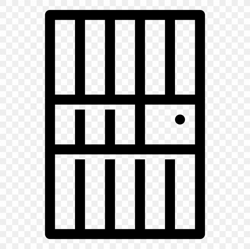 Prison Cell Door The Noun Project Icon, PNG, 1600x1600px, Prison Cell, Area, Black, Black And White, Brand Download Free