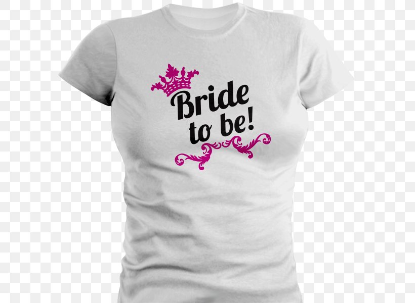T-shirt Bride Bachelorette Party Wedding Dress Bridal Shower, PNG, 600x600px, Watercolor, Cartoon, Flower, Frame, Heart Download Free