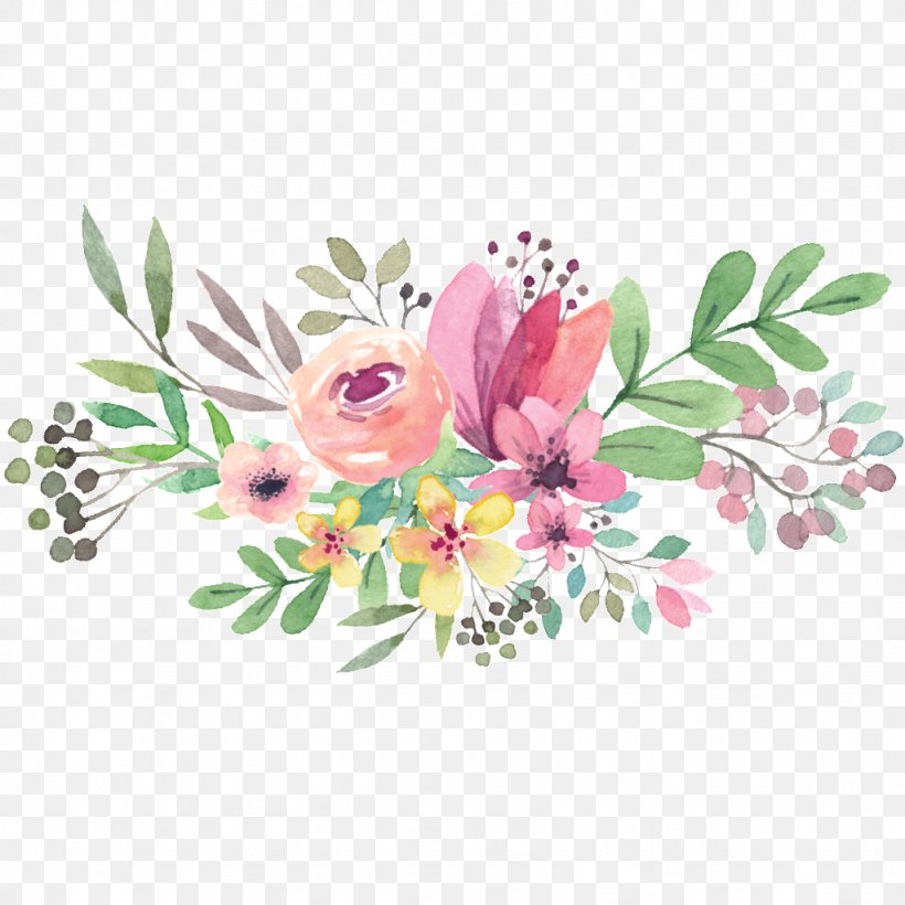 Watercolour Flowers Watercolor Painting Floral Design Drawing, PNG, 1024x1024px, Watercolour Flowers, Art, Blossom, Branch, Cut Flowers Download Free