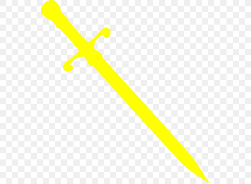 Weapon Yellow Royalty-free Sword Clip Art, PNG, 552x600px, Weapon, Autoadhesivo, Cold Weapon, Dagger, Gold Dagger Download Free