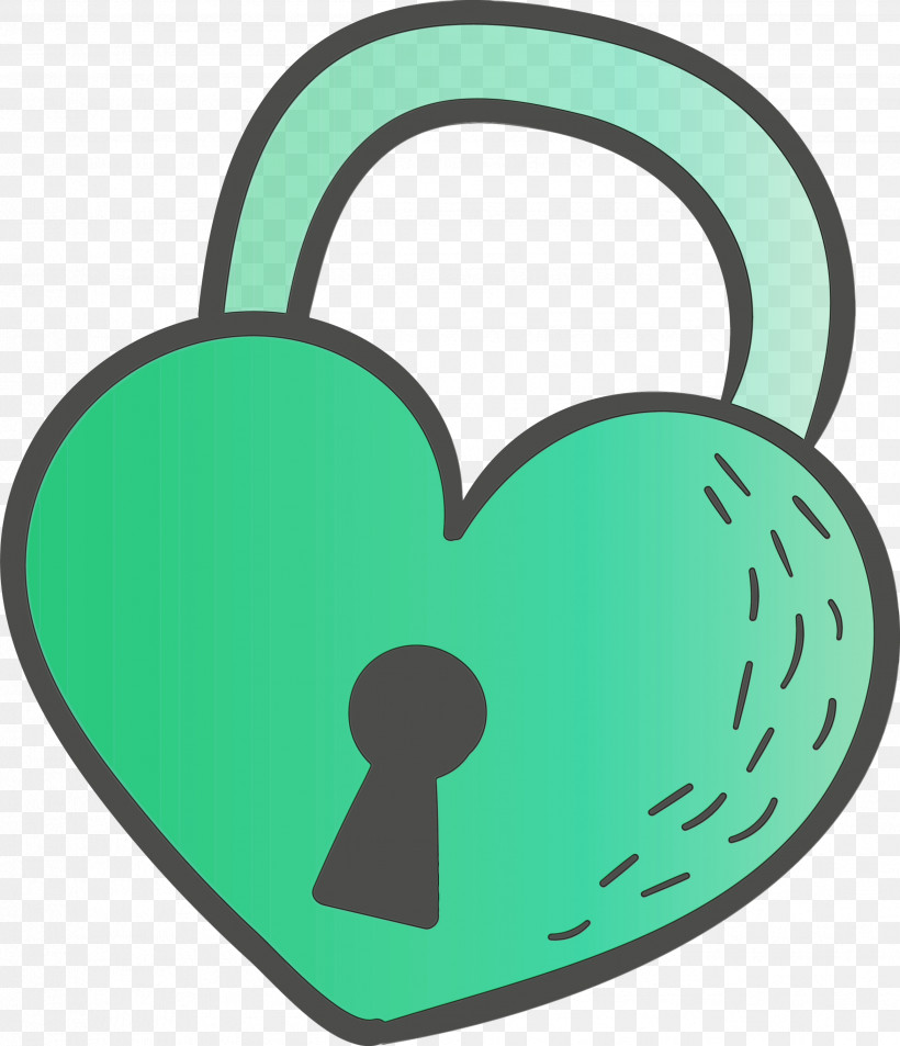 Padlock, PNG, 2579x3000px, Watercolor, Green, Padlock, Paint, Wet Ink Download Free