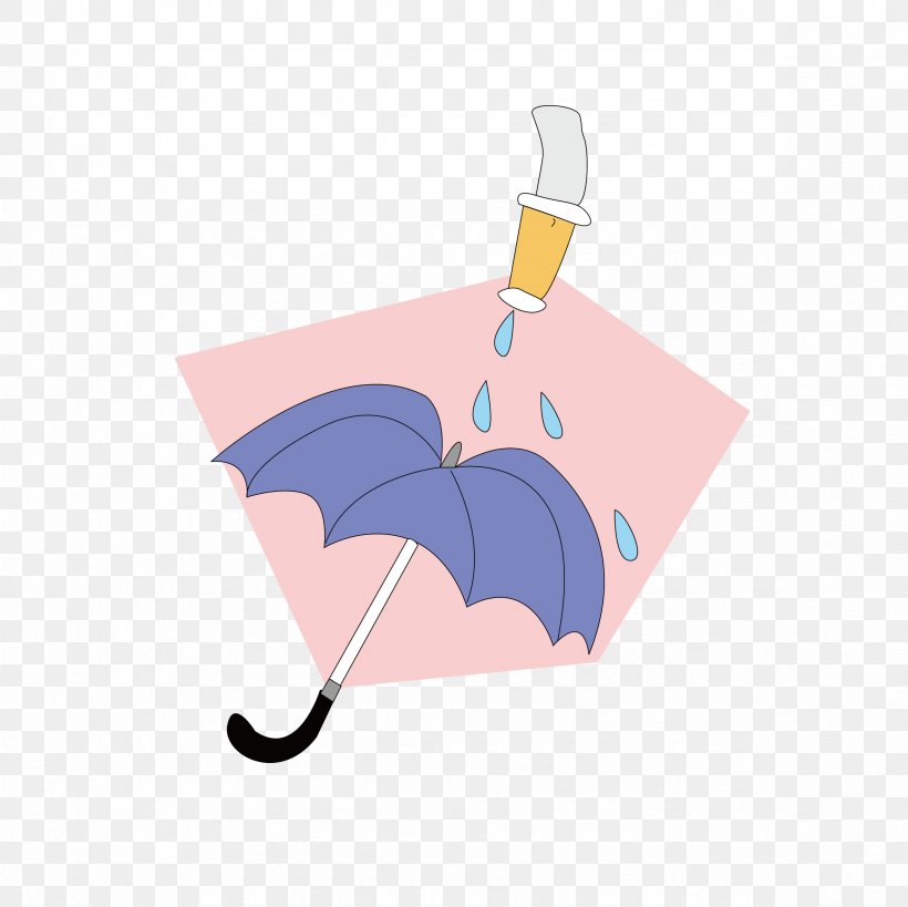 Umbrella Rain Illustration, PNG, 2362x2362px, Umbrella, Artworks, Illustrator, Pink, Rain Download Free