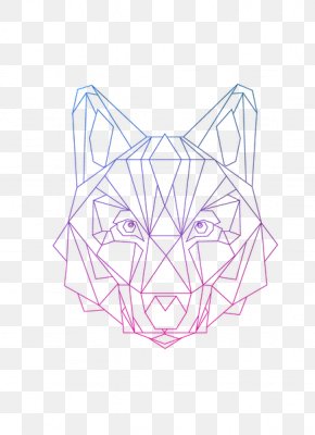 Geometric Wolf - Drawing Gray Wolf /m/02csf Sketch PNG