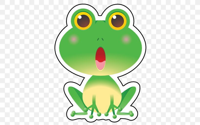 Frog Clip Art Image Sticker, PNG, 512x512px, Frog, Amphibian, Artwork, Australian Green Tree Frog, Button Download Free
