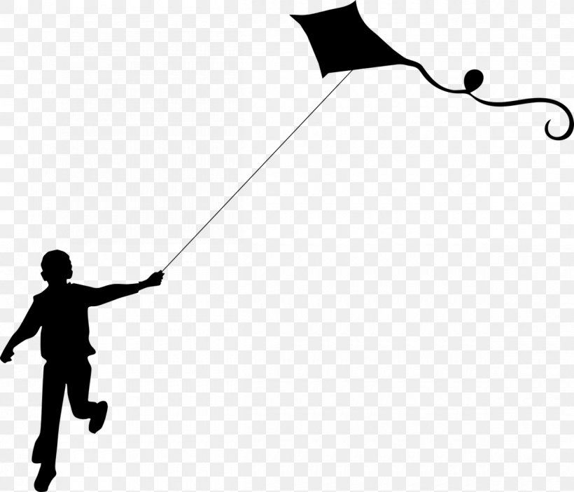 Kite Flight Silhouette Clip Art, PNG, 1200x1028px, Kite, Black, Black And White, Child, Flight Download Free
