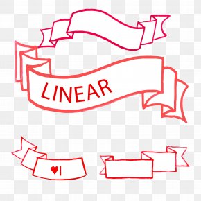 Vector Hand Painted Ribbon Material - Ribbon Clip Art PNG