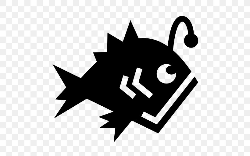 Anglerfish Clip Art, PNG, 512x512px, Anglerfish, Black, Black And White, Fish, Game Download Free