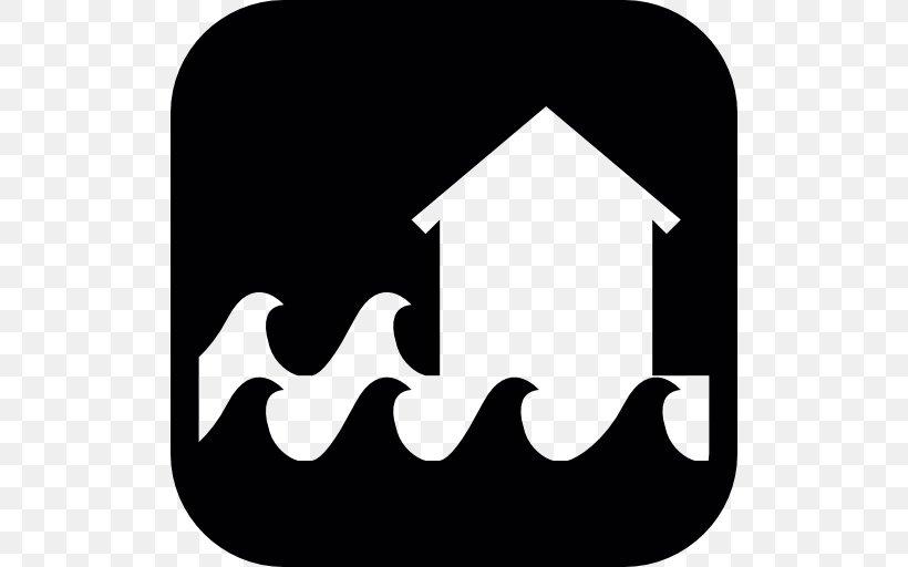 Symbol Flood Clip Art, PNG, 512x512px, Symbol, Black, Black And White, Flood, Logo Download Free