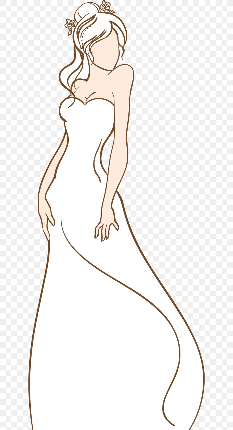 Drawing Bride Illustration, PNG, 620x1509px, Watercolor, Cartoon ...