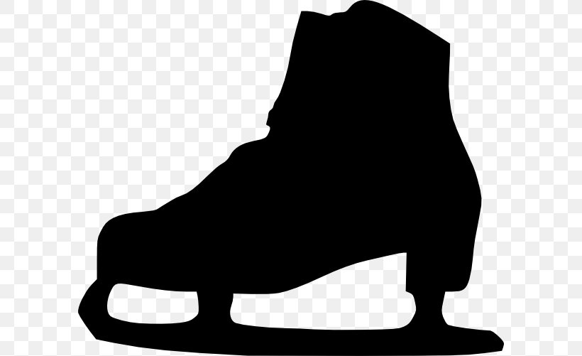 Ice Skating Ice Skates Figure Skating Silhouette Clip Art, PNG, 600x501px, Ice Skating, Autocad Dxf, Black, Black And White, Figure Skate Download Free