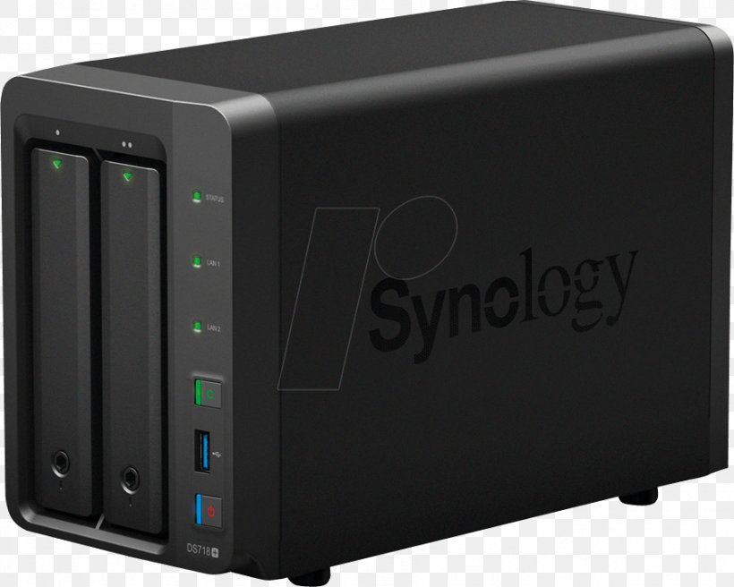 NAS Server Casing Synology DiskStation DS718+ 2 Synology DiskStation DS716+II Network Storage Systems Synology Inc. Hard Drives, PNG, 896x717px, Network Storage Systems, Computer, Computer Case, Computer Component, Computer Data Storage Download Free