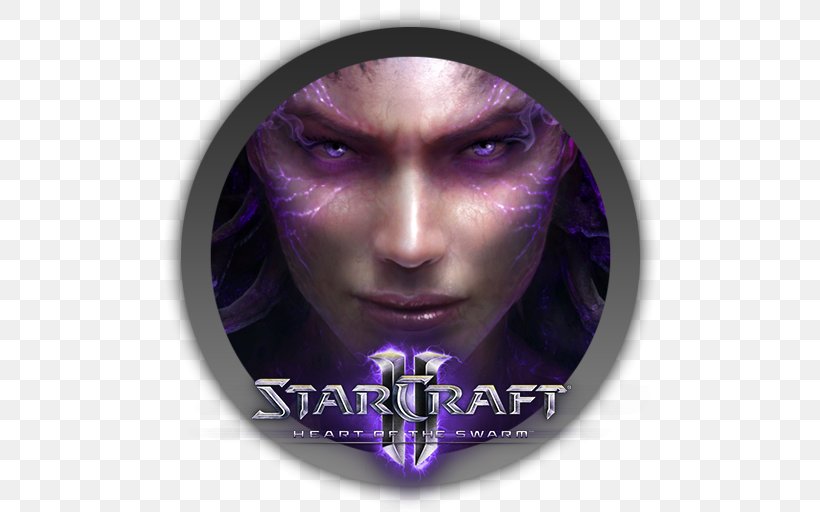 StarCraft II: Legacy Of The Void World Of Warcraft Sarah Kerrigan Blizzard Entertainment, PNG, 512x512px, Starcraft Ii Legacy Of The Void, Battlenet, Blizzard Entertainment, Purple, Realtime Strategy Download Free