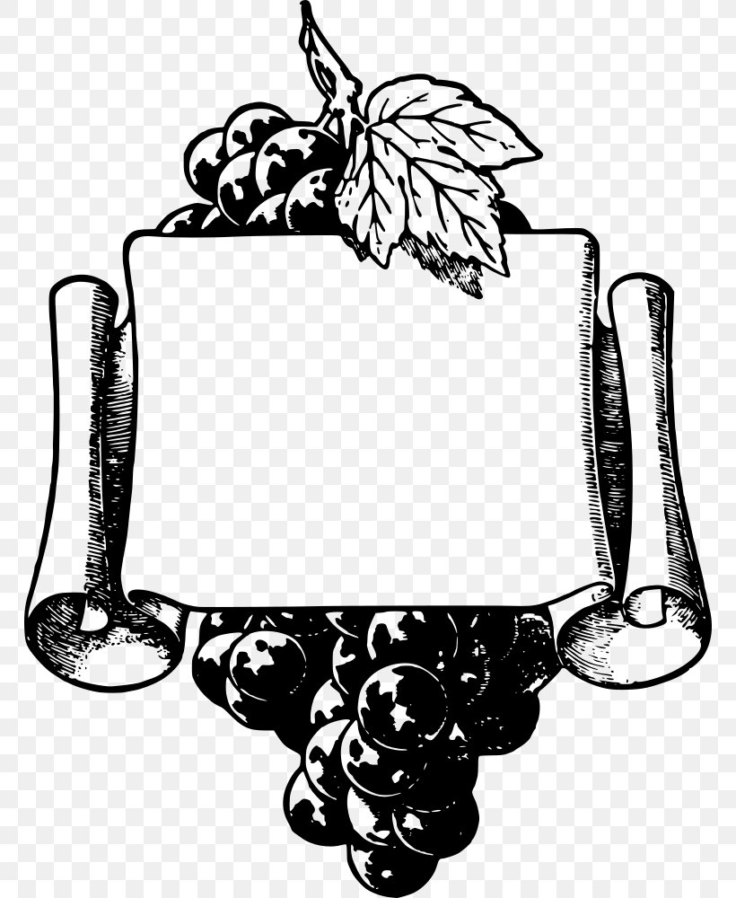 Cabernet Franc Pinot Gris Sauvignon Blanc Wine Clip Art, PNG, 766x1000px, Cabernet Franc, Artwork, Black And White, Common Grape Vine, Drinkware Download Free