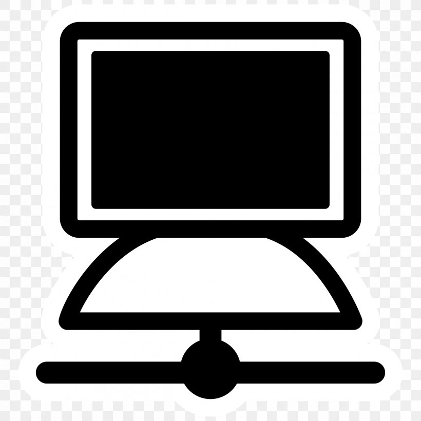 Computer Terminal Terminal Emulator Clip Art, PNG, 2400x2400px, Computer Terminal, Area, Black And White, Computer, Computer Icon Download Free