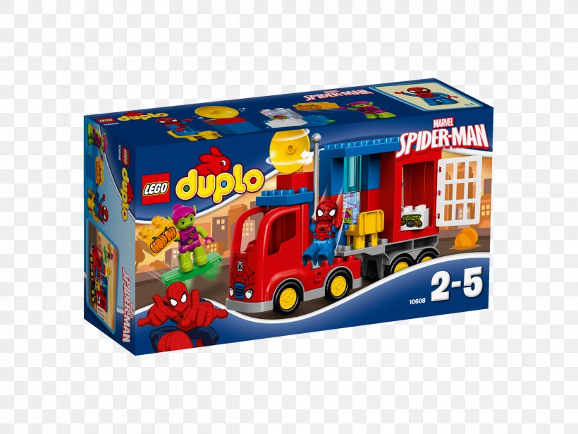 LEGO 10608 DUPLO Spider-Man Spider Truck Adventure Lego Marvel Super Heroes Green Goblin Lego Duplo, PNG, 2400x1800px, Spiderman, Green Goblin, Lego, Lego Duplo, Lego Marvel Super Heroes Download Free
