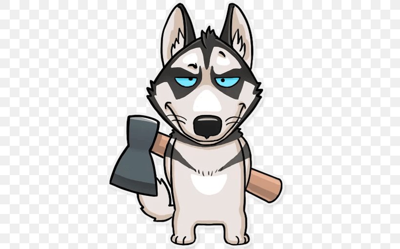 Siberian Husky Telegram Sticker Limited Liability Partnership Dog Breed, PNG, 512x512px, Siberian Husky, Carnivoran, Cartoon, Dog, Dog Breed Download Free