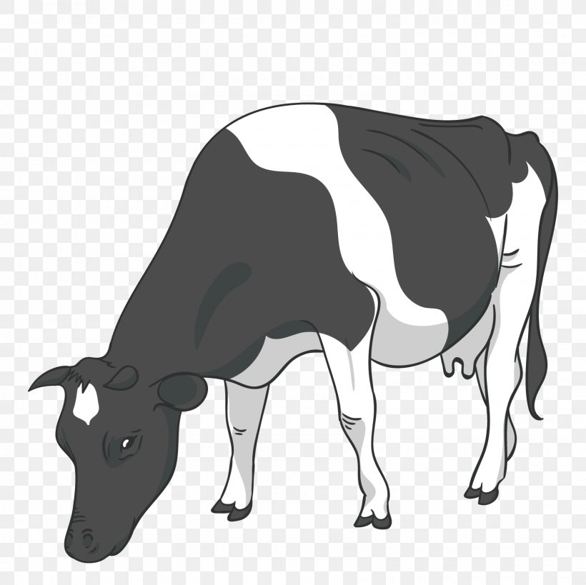 Cattle Drawing, PNG, 1600x1600px, Cattle, Black And White, Bull, Cattle Like Mammal, Cow Goat Family Download Free