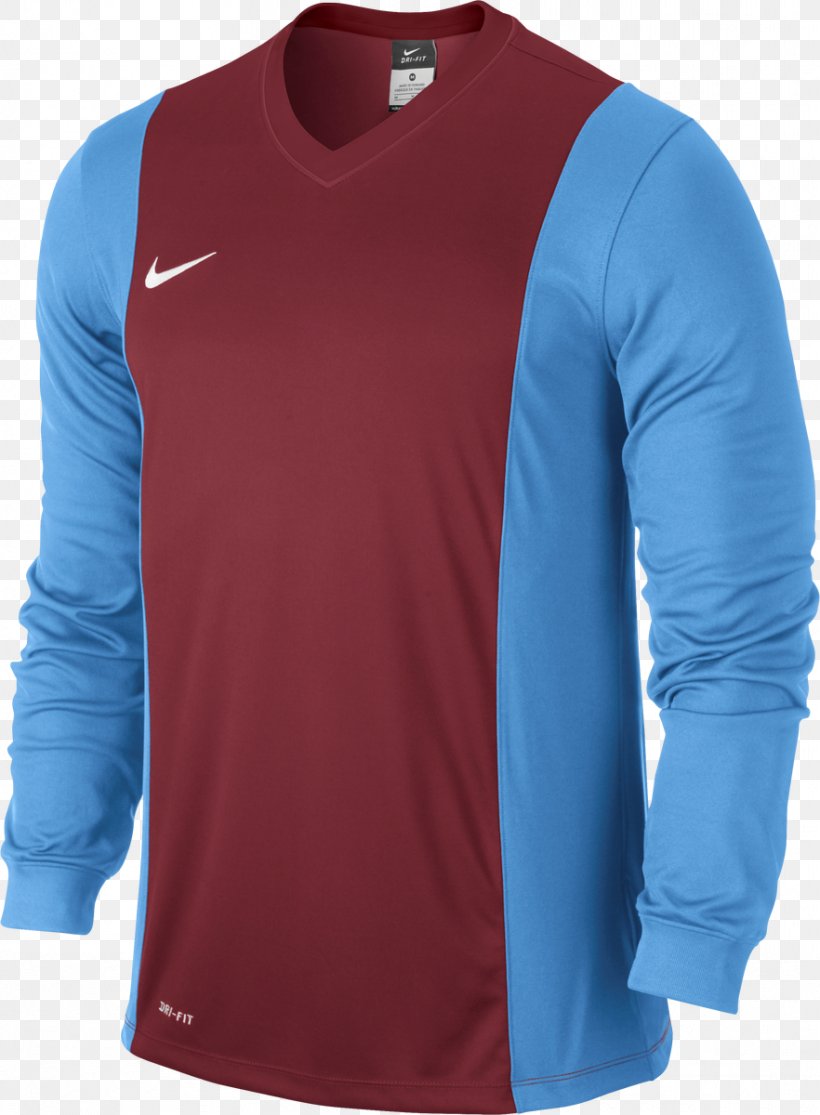 Long-sleeved T-shirt Long-sleeved T-shirt Nike Blue, PNG, 882x1200px, Tshirt, Active Shirt, Blue, Cobalt Blue, Electric Blue Download Free