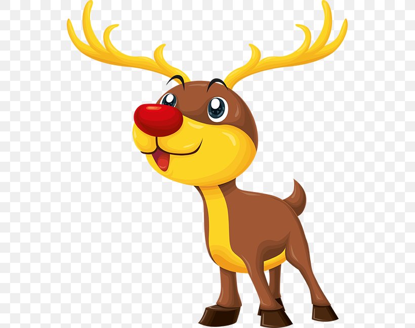 Reindeer Cartoon Christmas Clip Art, PNG, 555x649px, Reindeer, Antler, Carnivoran, Cartoon, Child Download Free