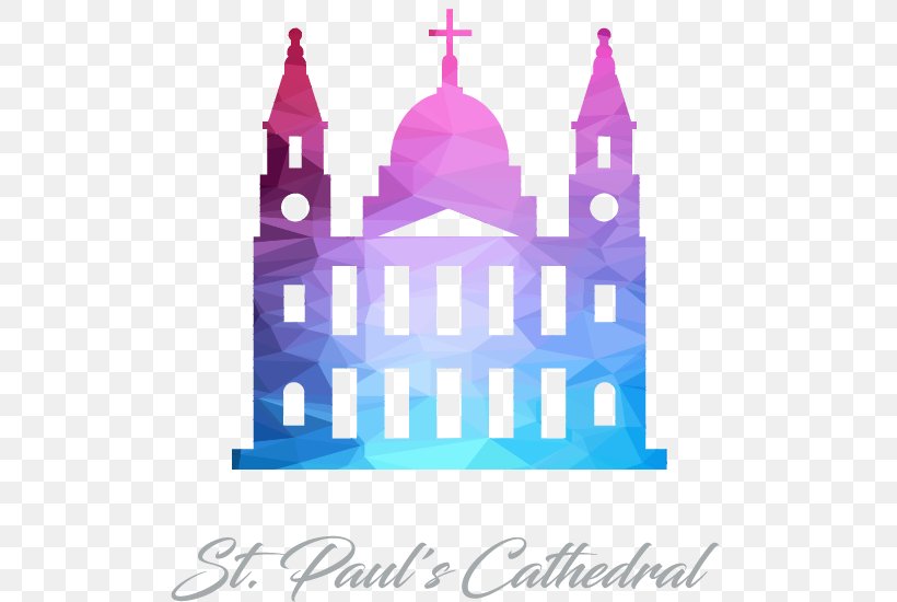 St Pauls Cathedral Euclidean Vector Icon, PNG, 525x550px, St Pauls Cathedral, Cathedral, Landmark, Logo, Magenta Download Free