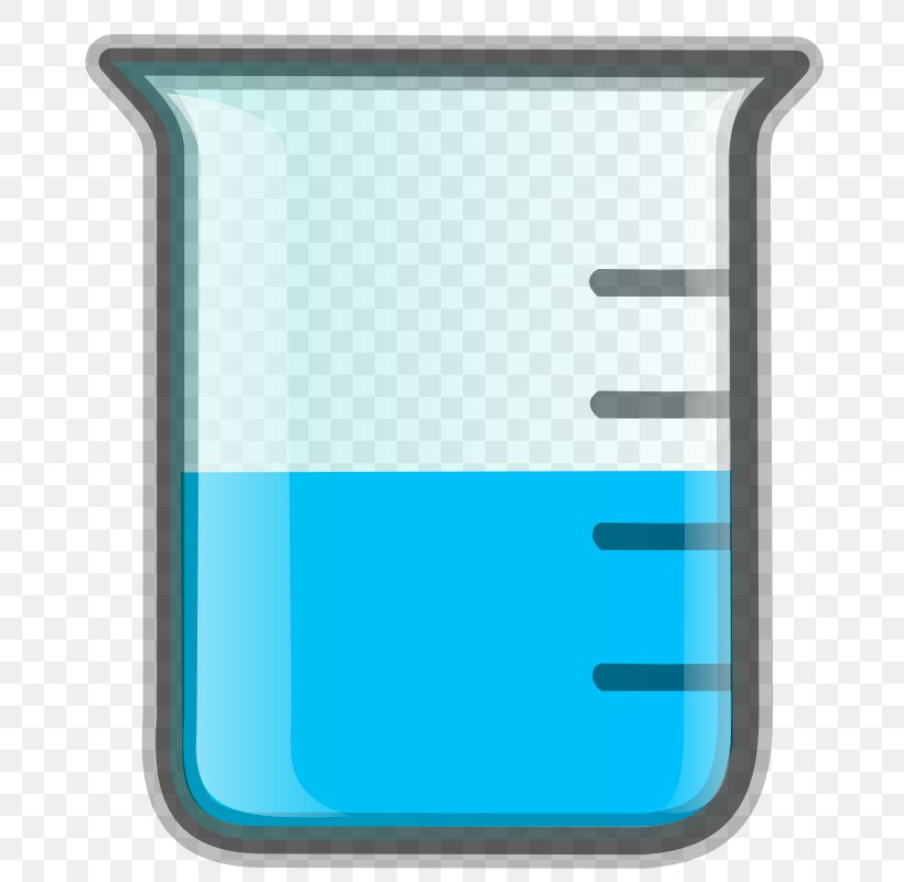 Beaker Laboratory Flask Chemistry Clip Art, PNG, 800x800px, Beaker, Aqua, Blue, Chemistry, Erlenmeyer Flask Download Free