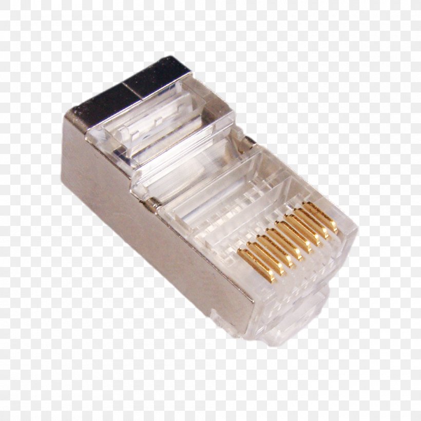 Electrical Connector Registered Jack Twisted Pair 8P8C RJ-11, PNG, 1000x1000px, Electrical Connector, Ac Power Plugs And Sockets, Category 5 Cable, Category 6 Cable, Computer Network Download Free