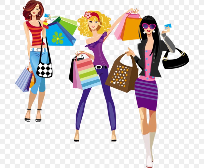 Online Shopping Fashion Illustration Clothing, PNG, 700x677px, Shopping, Bag, Barbie, Clothing, Costume Download Free