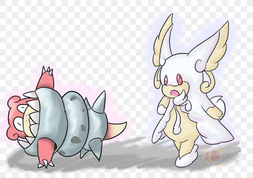 Rabbit Slowbro Pokémon Slowking, PNG, 1024x722px, Watercolor, Cartoon, Flower, Frame, Heart Download Free