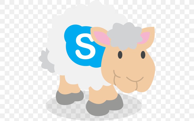 Sheep Goat Skype, PNG, 512x512px, Sheep, Cartoon, Cattle Like Mammal, Dairy, Fictional Character Download Free