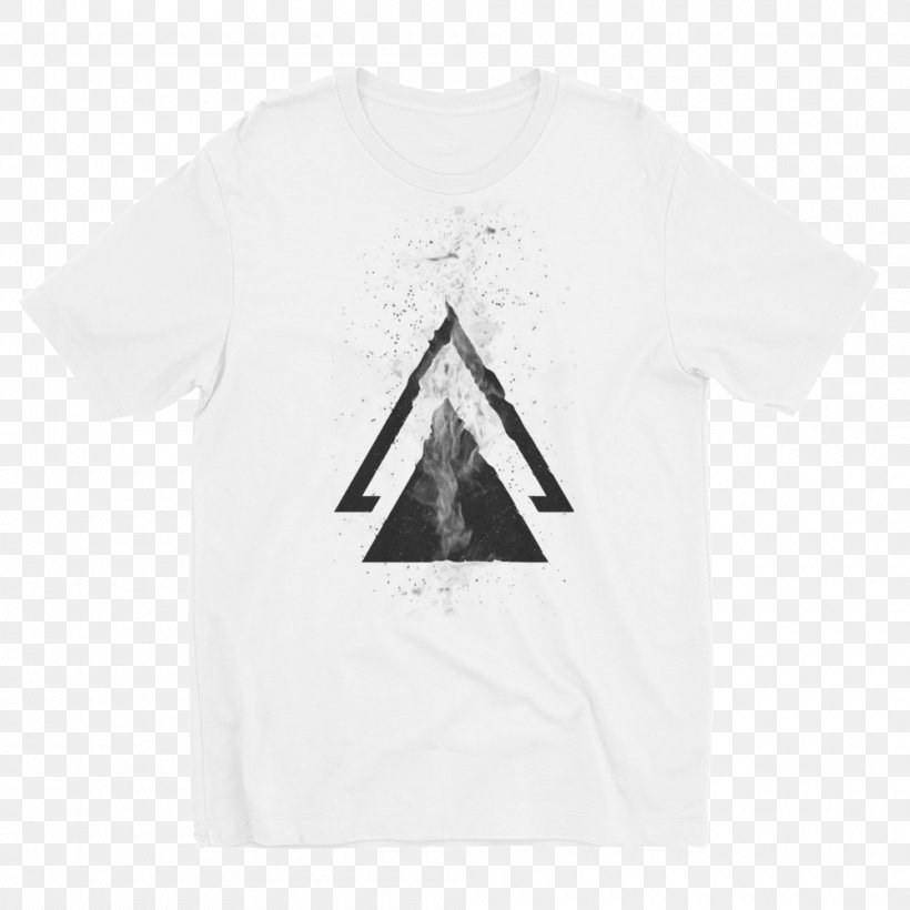 T-shirt Triangle Logo Font, PNG, 1000x1000px, Tshirt, Black, Brand, Logo, Neck Download Free