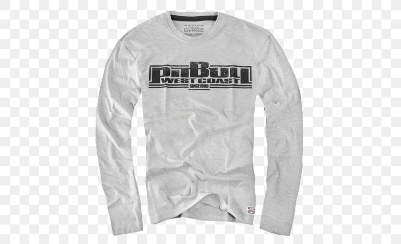 Long-sleeved T-shirt American Pit Bull Terrier Pitbull Film Series, PNG, 500x500px, 2016, Longsleeved Tshirt, Active Shirt, American Pit Bull Terrier, Black Download Free