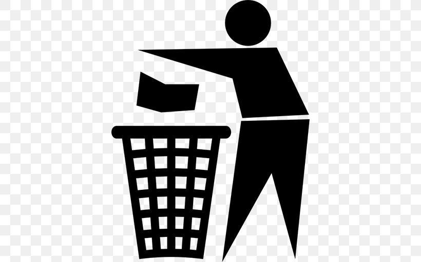 Rubbish Bins & Waste Paper Baskets Recycling Symbol Recycling Bin, PNG, 512x512px, Paper, Area, Artwork, Black And White, Brand Download Free