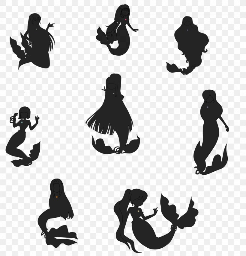 The Little Mermaid Lucia Nanami Silhouette Mermaid Melody Pichi Pichi Pitch, PNG, 1024x1069px, Mermaid, Black, Black And White, Drawing, Little Mermaid Download Free