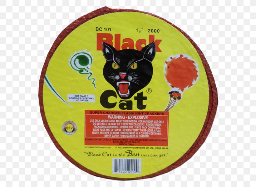Black Cat Fireworks Ltd. Firecracker Standard Fireworks, PNG, 600x600px, Black Cat Fireworks Ltd, Black Cat, Cat, Consumer Fireworks, Firecracker Download Free