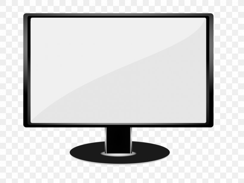 Computer Monitors Flat Panel Display Clip Art, PNG, 900x675px, Computer Monitors, Area, Black And White, Computer, Computer Monitor Download Free