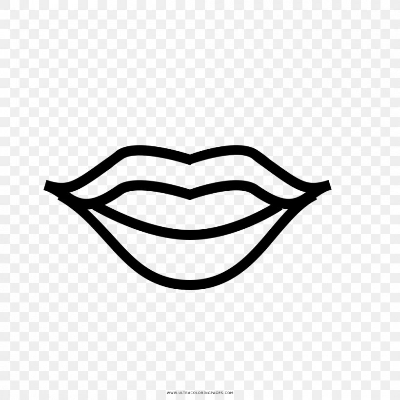 Drawing Lip Clip Art, PNG, 1000x1000px, Drawing, Black, Black And White, Coloring Book, Face Download Free